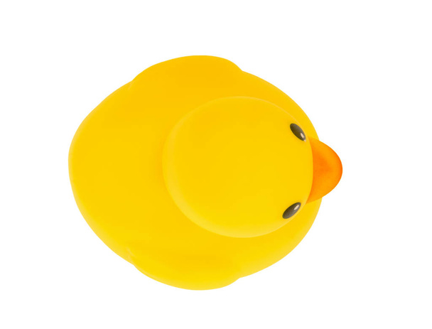 bain canard en caoutchouc jaune isolé fond blanc chemin de coupe
 - Photo, image