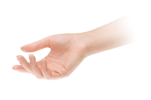 vide ouvert femme main sur blanc fond
 - Photo, image