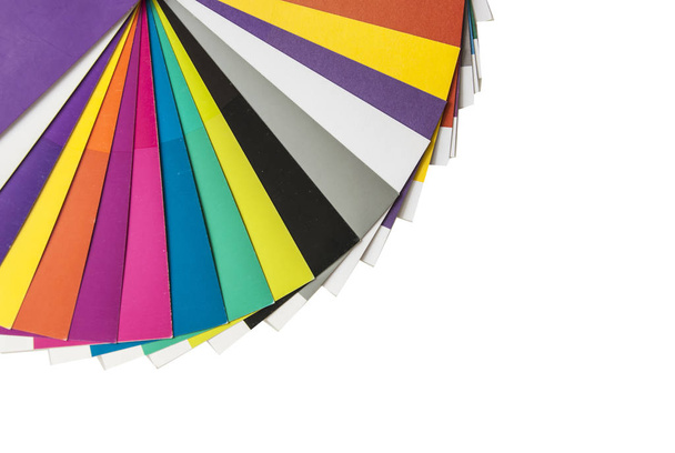 Regenbogen-Farbpalette isoliert auf Weiß - Foto, Bild