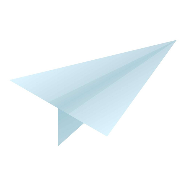 Paper airplane icon, isometric style - Vector, Imagen