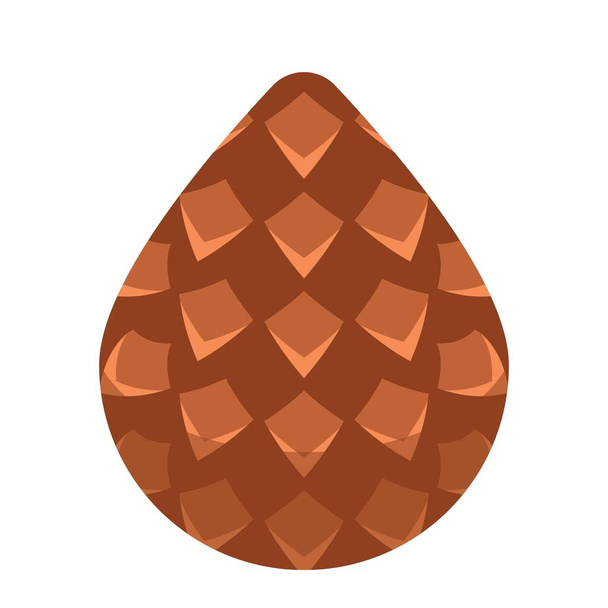 Forest pine cone icon, isometric style - Διάνυσμα, εικόνα