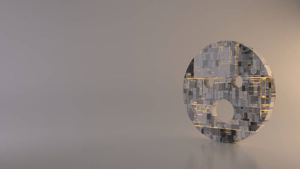 光の背景3Dレンダリングアイコンのシンボル - 写真・画像