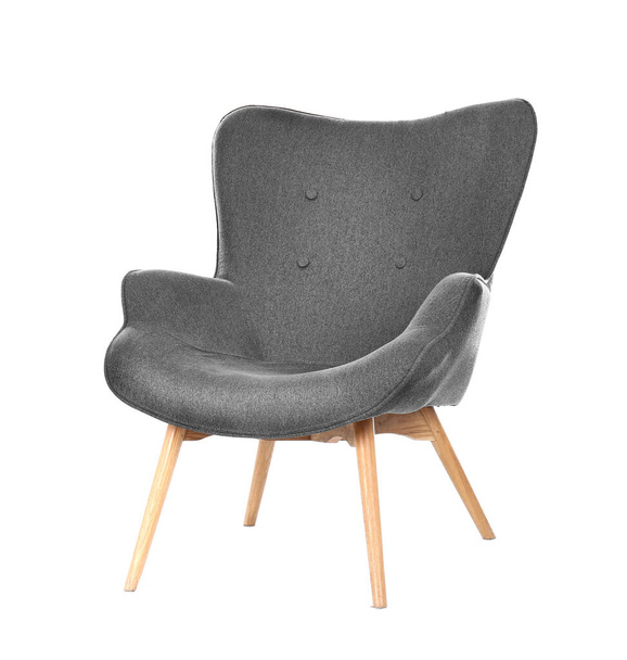 Comfortable armchair isolated on white. Interior element - Foto, Bild