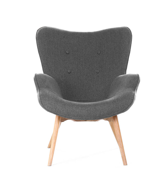 Comfortable armchair isolated on white. Interior element - Valokuva, kuva