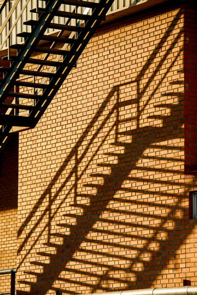 View of stairs in a warehouse of an industrial estate. - Photo, Image