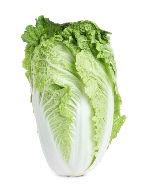 Fresh ripe Chinese cabbage isolated on white - Fotografie, Obrázek