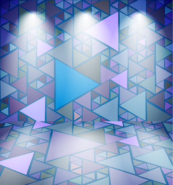 Клубная комната с треугольниками
 - Вектор,изображение