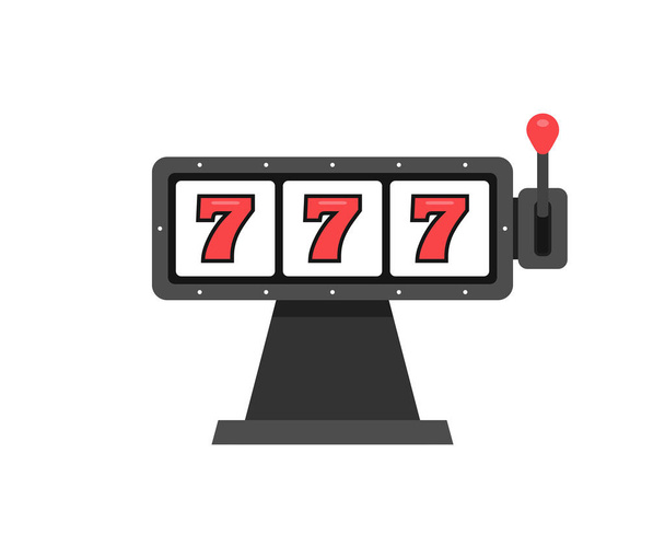 777 Slot Machine. Casino vegas gioco. isolato su sfondo bianco
 - Vettoriali, immagini