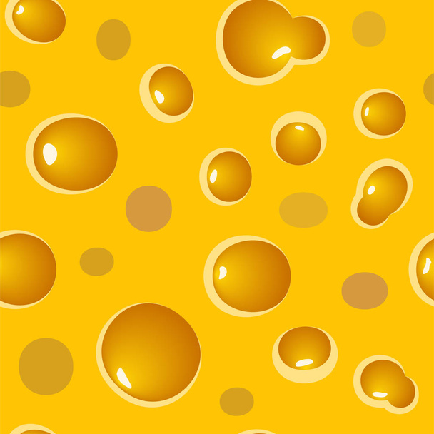 Seamless vector pattern with cheese texture. - ベクター画像
