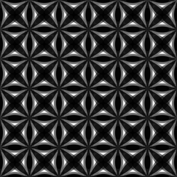 Abstraktní černý bezešvý geometrický obrazec. Vektorová ilustrace. - Vektor, obrázek