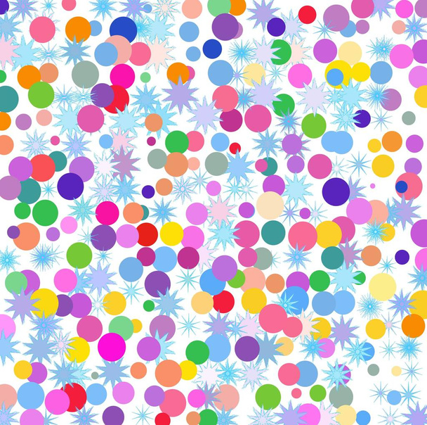 Barevné konfety na bílém pozadí pro slavnostní pozdravy - Vektor, obrázek