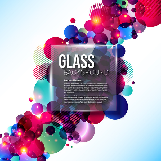 Stylish and glossy contrast background with glass panel. - Vector, Image