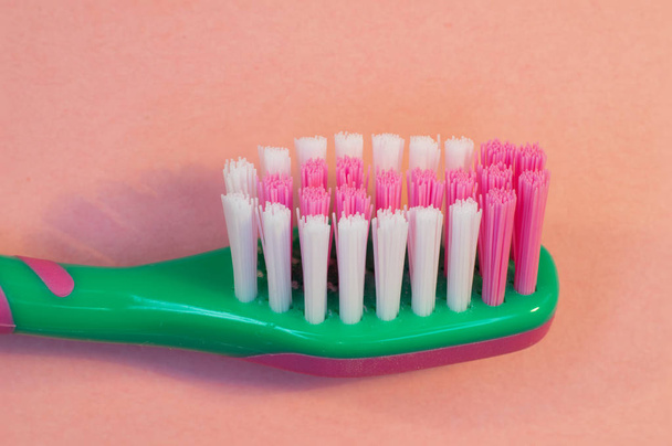 Diş fırçasının makro fotoğrafı - Fotoğraf, Görsel