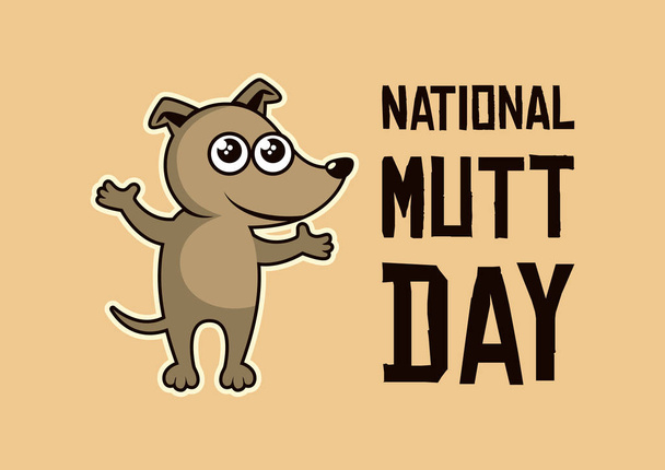 National Mutt Day vector - Vector, Image