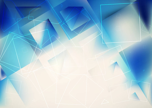 abstrait bleu fond vectoriel illustration  - Photo, image
