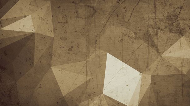 abstrakter dunkler Grunge polygonaler grafischer Hintergrund - Foto, Bild