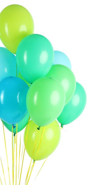 Colorful balloons on color background - Foto, afbeelding