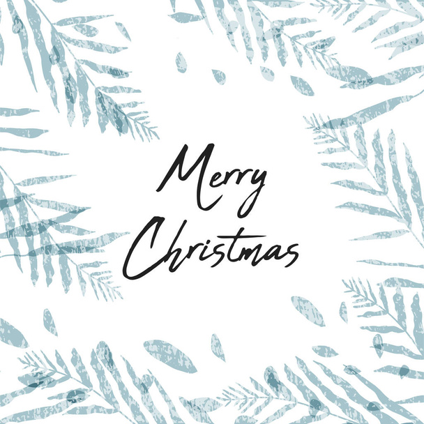 Christmas cute greeting card or banner templates with different winter holidays symbols, animals and characters. hand drawn textures design concept - ベクター画像