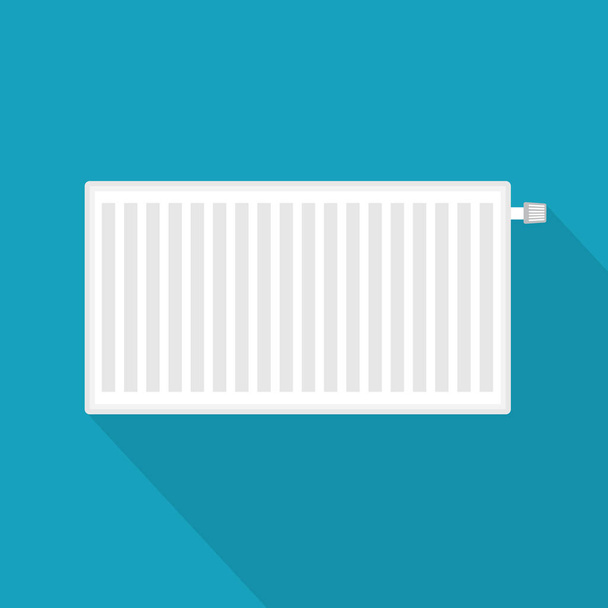 white heating radiator icon- vector illustration - Vector, Image