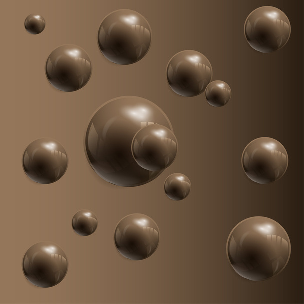 Chocolate drops - Vector, Image
