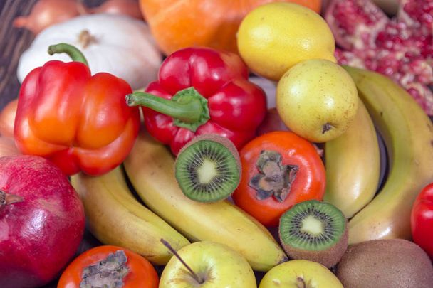 Vegetables and fruits - Фото, изображение