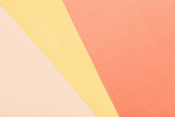 orange and yellow pastel  paper background - Foto, Imagem