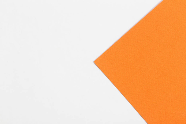 white and orange  paper background  - Fotoğraf, Görsel