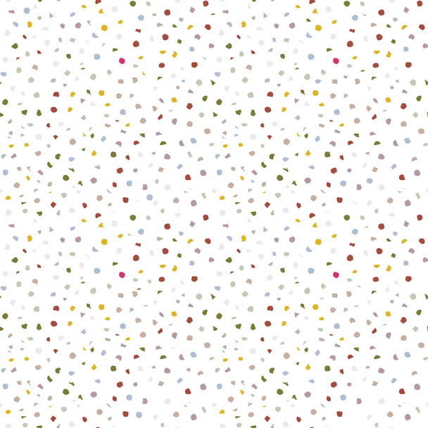 Μικροσκοπικό φόντο υφής κομφετί. Πολύχρωμο Speckled Sprinkles Seamless Pattern. Μικρό εορταστικό Micro Party Paper Decor για Fiesta Celebration Illustration Backdrop. Διάνυσμα Eps 10 Επανάληψη πλακιδίων - Διάνυσμα, εικόνα