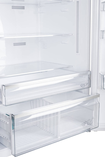 Refrigerator Isolated on White Background. Modern Kitchen and Do - Foto, Imagem