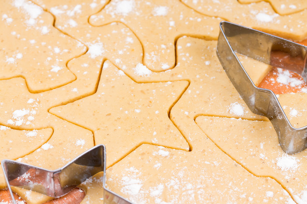 El proceso de hornear galletas de Navidad
. - Foto, Imagen