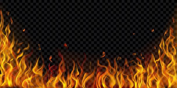 Fondo de llamas de fuego
 - Vector, Imagen
