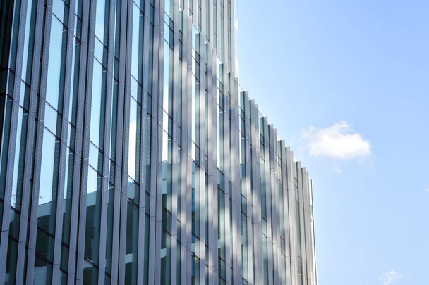 Textura abstrata de arranha-céus de edifícios modernos de vidro azul. Contexto empresarial
. - Foto, Imagem
