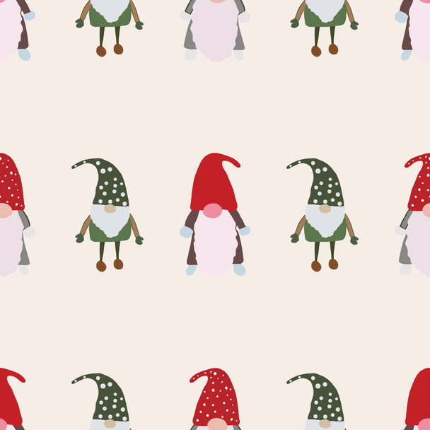 Design sans couture avec des gnomes scandinaves
. - Vecteur, image