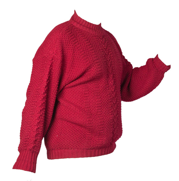 female knitted sweater isolated on white background - Photo, image