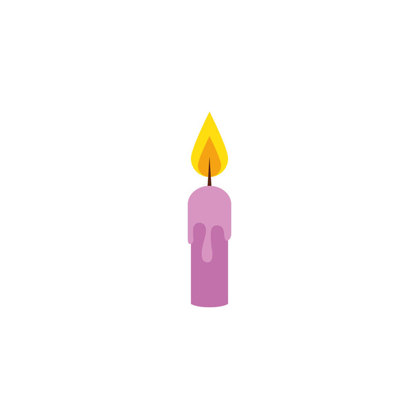 candle decorative detailed style icon - ベクター画像