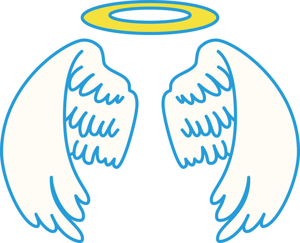 Милі крила Поп Ангела з кільцем ангела
  - Вектор, зображення