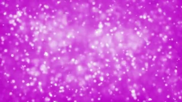 Abstract wazig Glanzende Glinsterende Deeltjes, Sprankelende bokeh achtergrond - Video