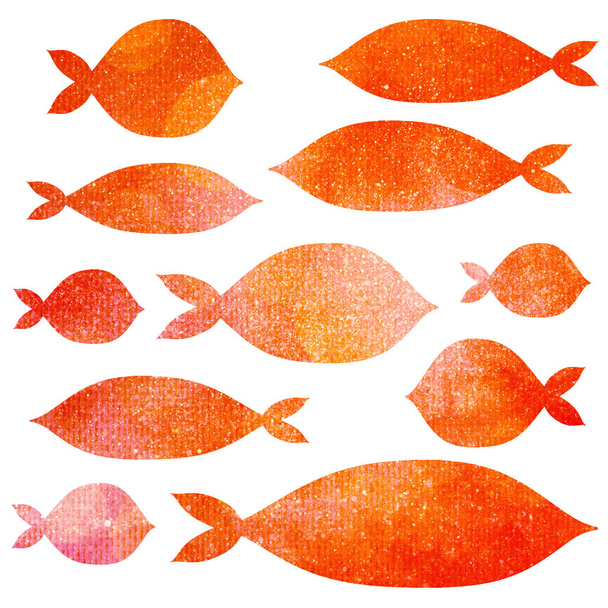 naadloos patroon met vissen - Foto, afbeelding