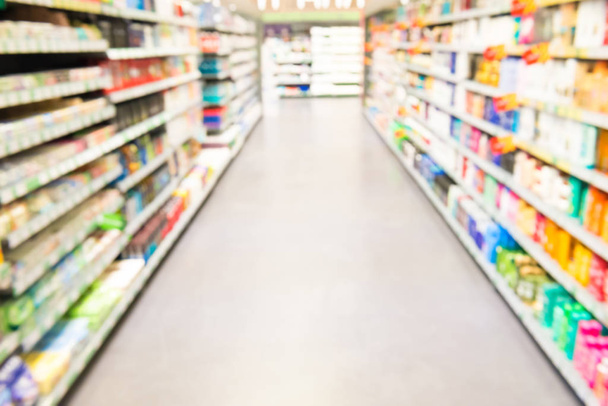 Tienda o supermercado interior como fondo borroso de la tienda
 - Foto, Imagen