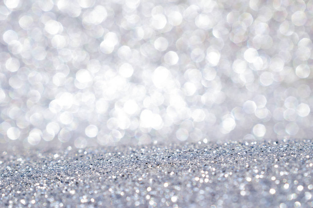 silver glitter abstract background - Photo, Image