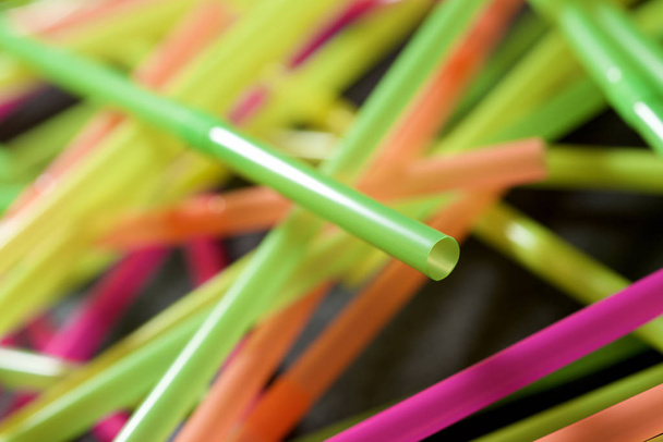 Drinking plastic straws - Photo, Image