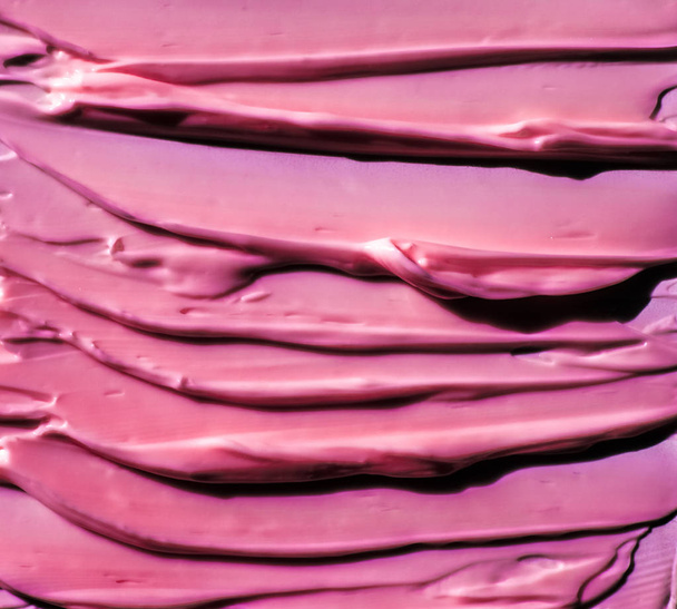 rosa kosmetische Textur Hintergrund, Make-up und Hautpflege Kosmetik - Foto, Bild