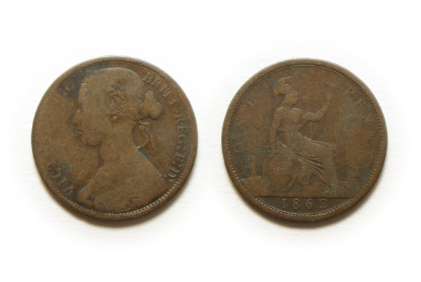 Una moneta da un penny
 - Foto, immagini