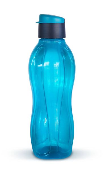 Blue plastic reusable water bottle - Photo, Image
