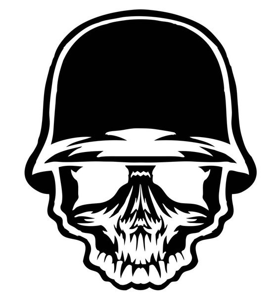 Camouflage Skull Army man - Vector, Image
