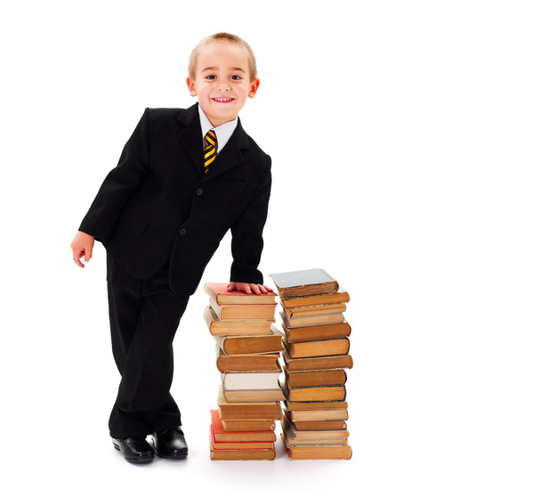 Smart Kid Businessman - Фото, изображение
