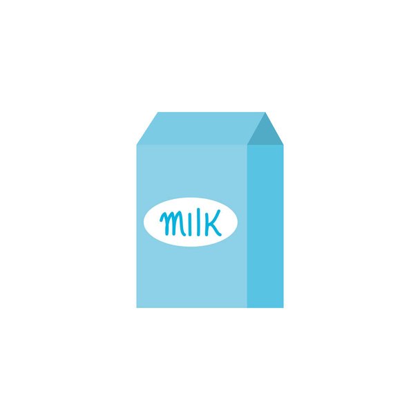 Isolated milk box icon flat design - Вектор, зображення