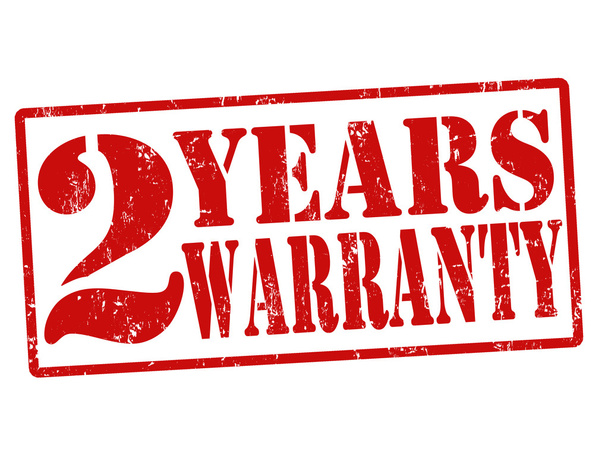 2 Years Warranty stamp - Vector, Image