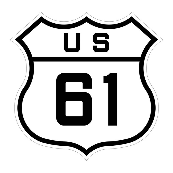 us Route 61 Schild - Foto, Bild