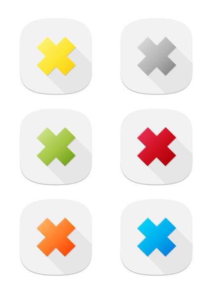 The false icon buttons set - Вектор,изображение